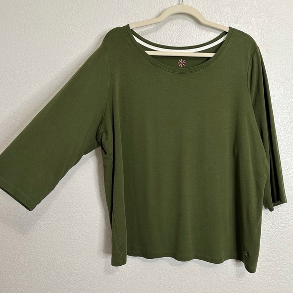 Isaac Mizrahi Live BUNDLE (2) Pima Cotton 3/4 Sleeves Top, Size 2X - Picture 8 of 14